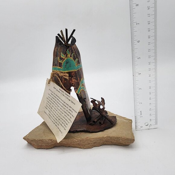 Pair of Vintage Kenneth Doherty Native American Sculptures - Picture 10 of 10